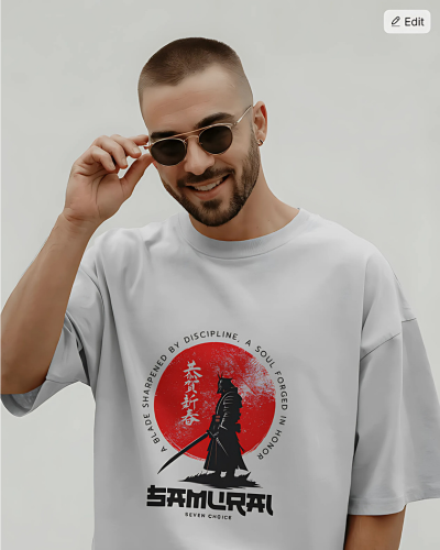 Oversized Classic T-Shirt ||Printed Samurai||